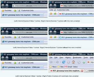 Internet Explorer 8 – первые скриншоты 