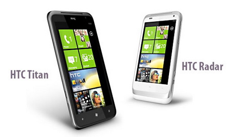 Смартфоны HTC Titan и HTC Radar